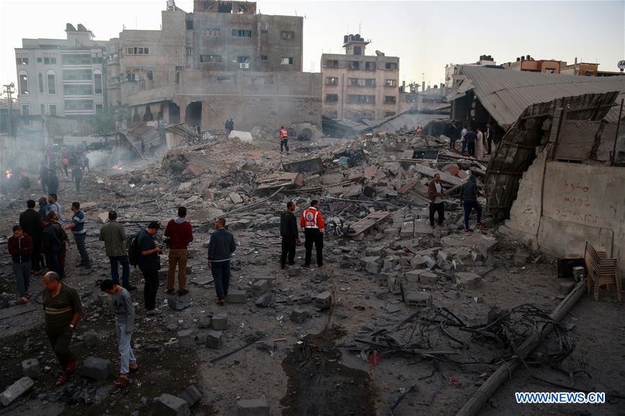 MIDEAST-GAZA-AIRSTRIKE