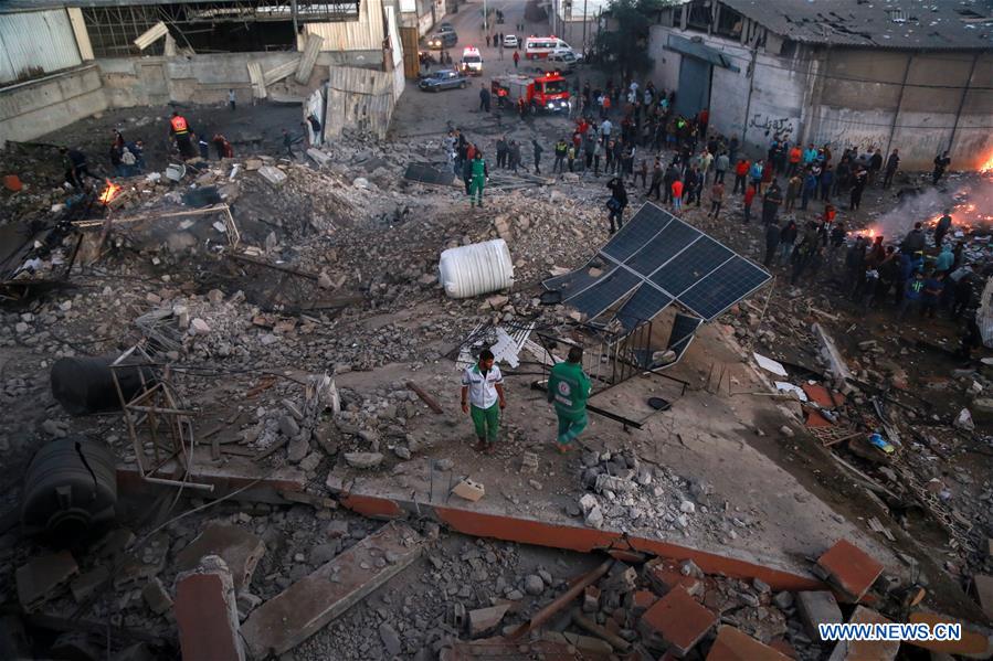 MIDEAST-GAZA-AIRSTRIKE