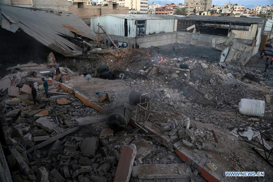 MIDEAST-GAZA-AIRSTRIKE