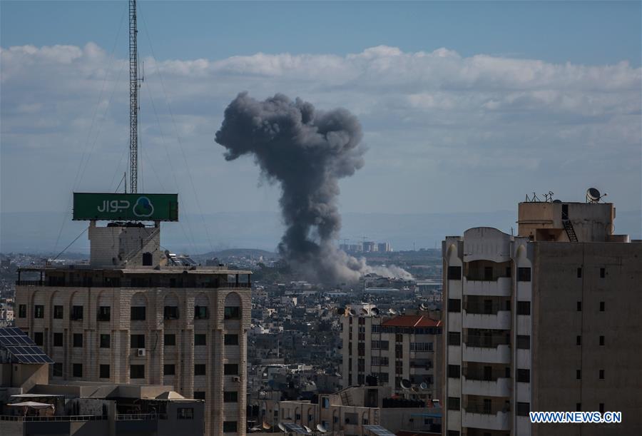 MIDEAST-GAZA-AIRSTRIKE