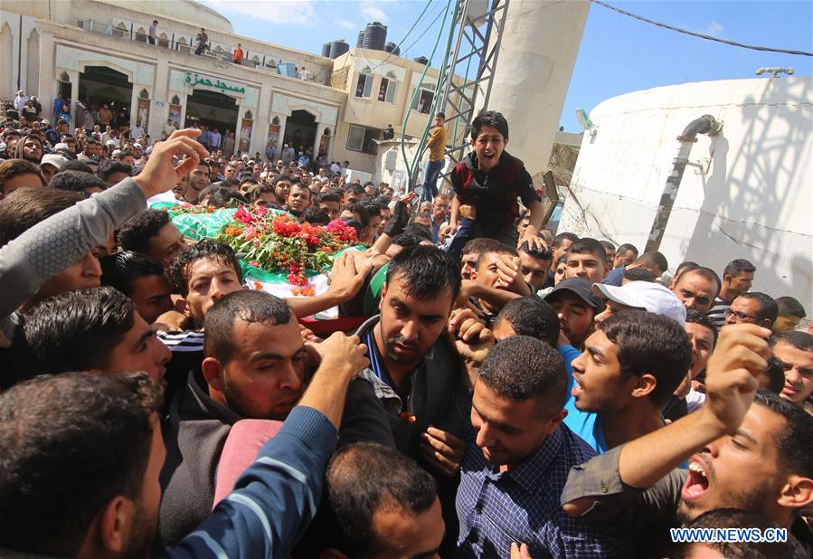 MIDEAST-GAZA-FUNERAL