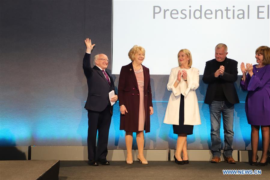 IRELAND-DUBLIN-PRESIDENTIAL ELECTION-HIGGINS-WINNING