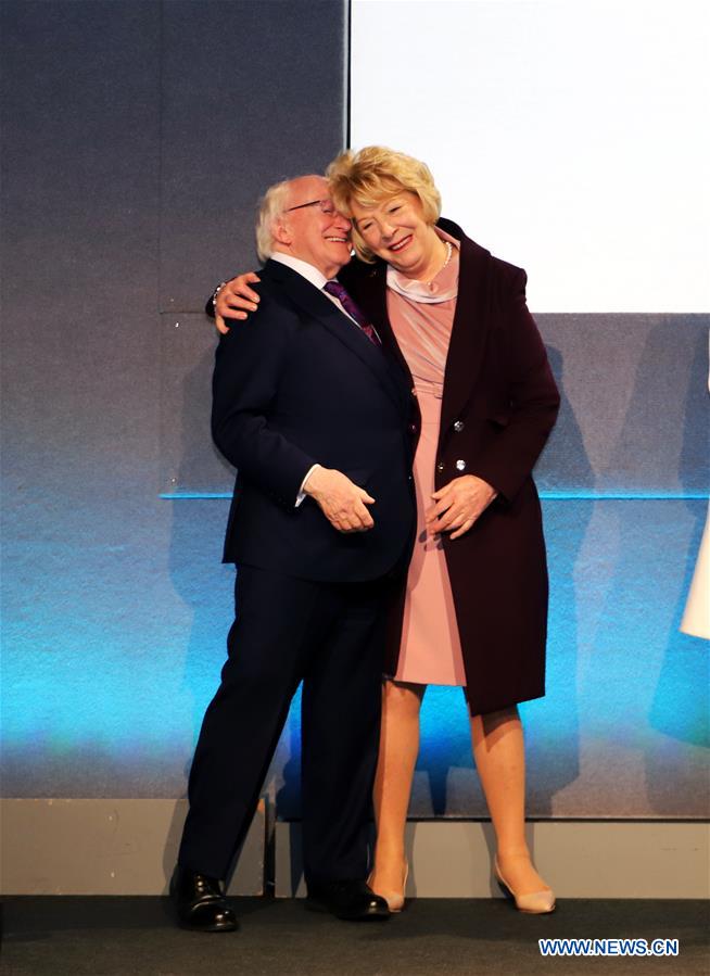 IRELAND-DUBLIN-PRESIDENTIAL ELECTION-HIGGINS-WINNING