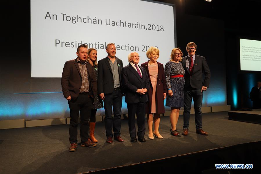 IRELAND-DUBLIN-PRESIDENTIAL ELECTION-HIGGINS-WINNING