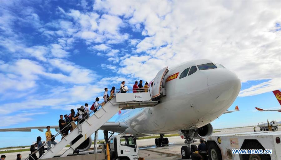NORTHERN MARIANA ISLANDS-SAIPAN-CHINESE TRAPPED TOURISTS-FLY BACK HOME