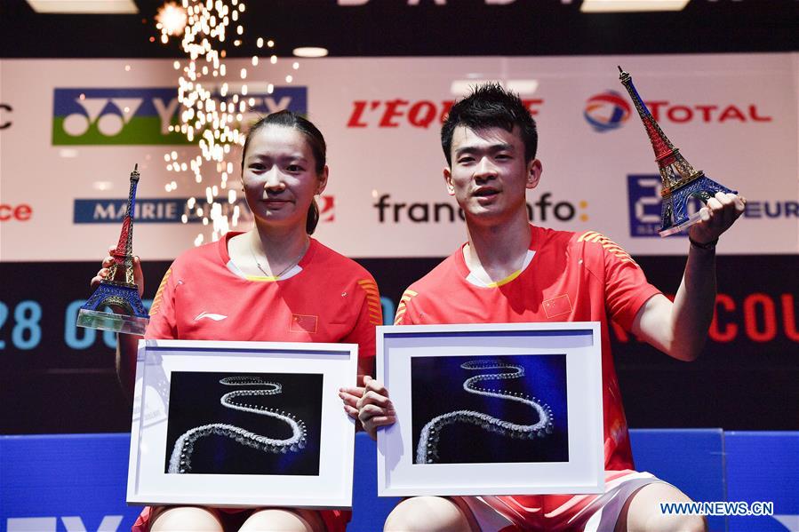 Bare overfyldt Mold snesevis China's Zheng, Huang crowned in mixed doubles at BWF French Open - Xinhua |  English.news.cn