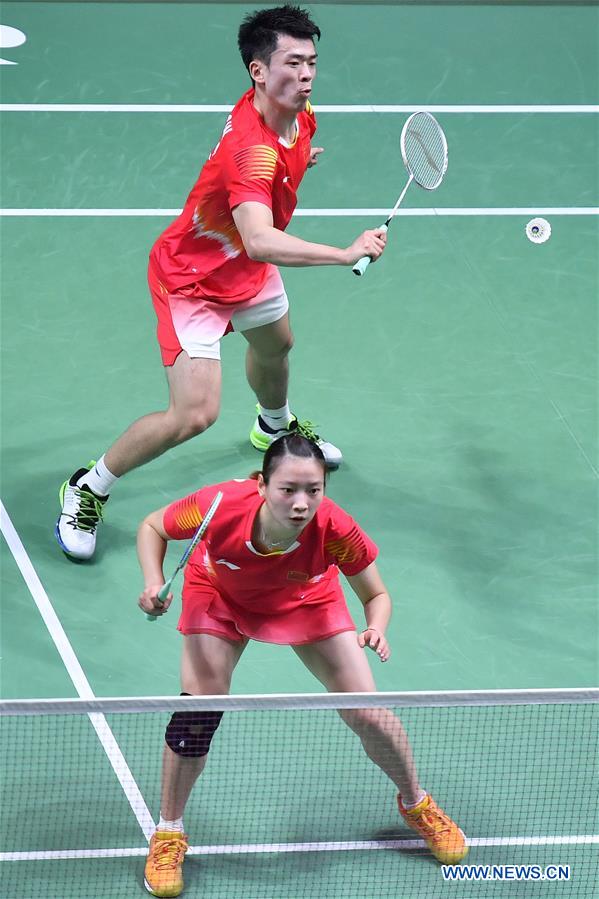 China's Zheng, Huang crowned in mixed doubles at BWF French Open