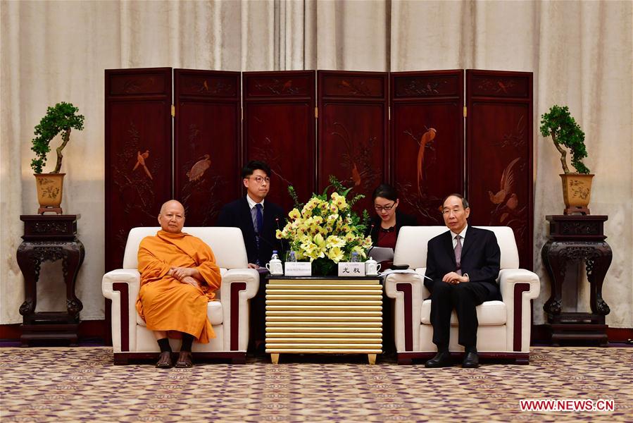CHINA-FUJIAN-YOU QUAN-REPRESENTATIVES OF WORLD BUDDHIST FORUM-MEETING (CN)