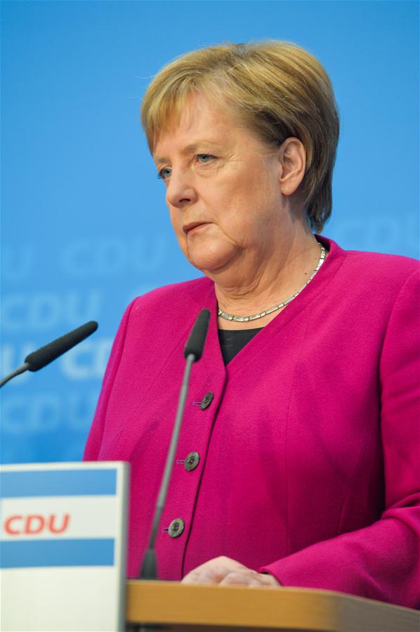 GERMANY-BERLIN-MERKEL-CDU-PRESS CONFERENCE