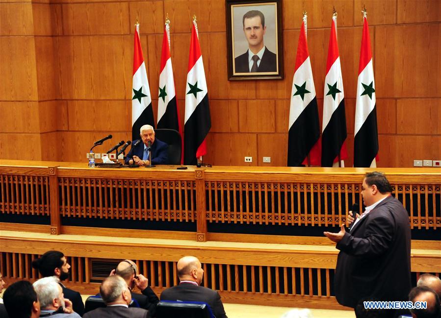 SYRIA-DAMASCUS-FM-CRISIS-POLITICAL SOLUTION