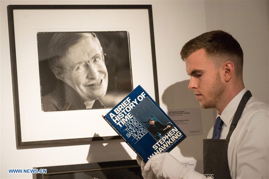 BRITAIN-LONDON-STEPHEN HAWKING-ITEMS-AUCTION