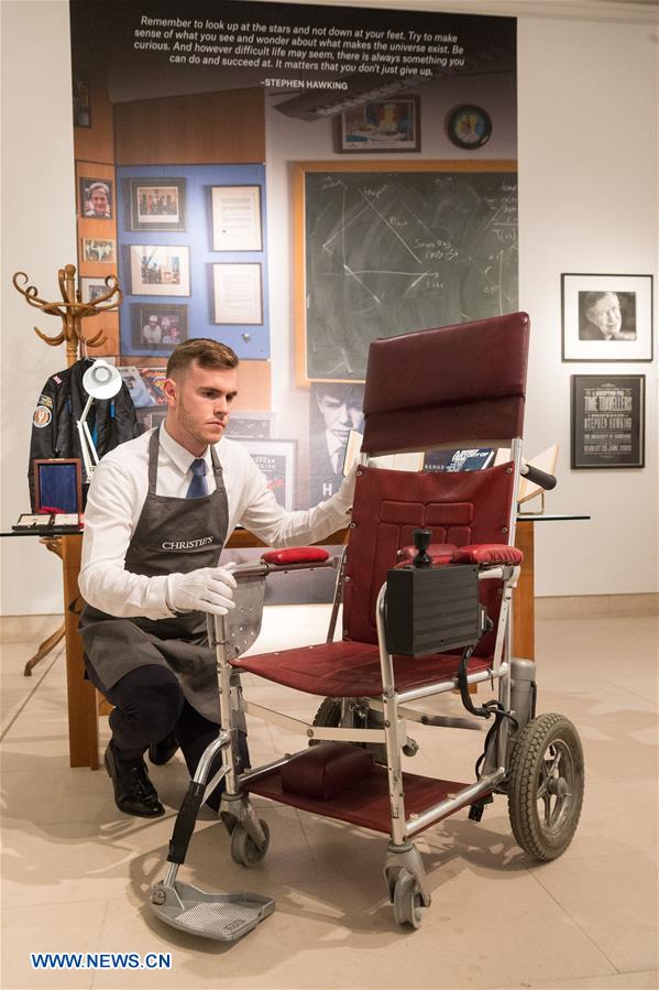 BRITAIN-LONDON-STEPHEN HAWKING-ITEMS-AUCTION