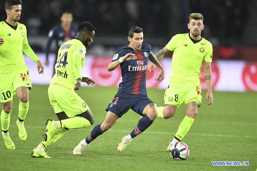 (SP)FRANCE-PARIS-FOOTBALL-LIGUE 1-PARIS SAINT-GERMAIN VS LILLE 