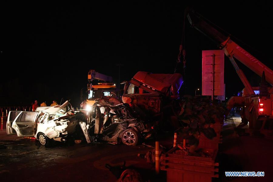 CHINA-GANSU-LANZHOU-TRAFFIC ACCIDENT (CN)