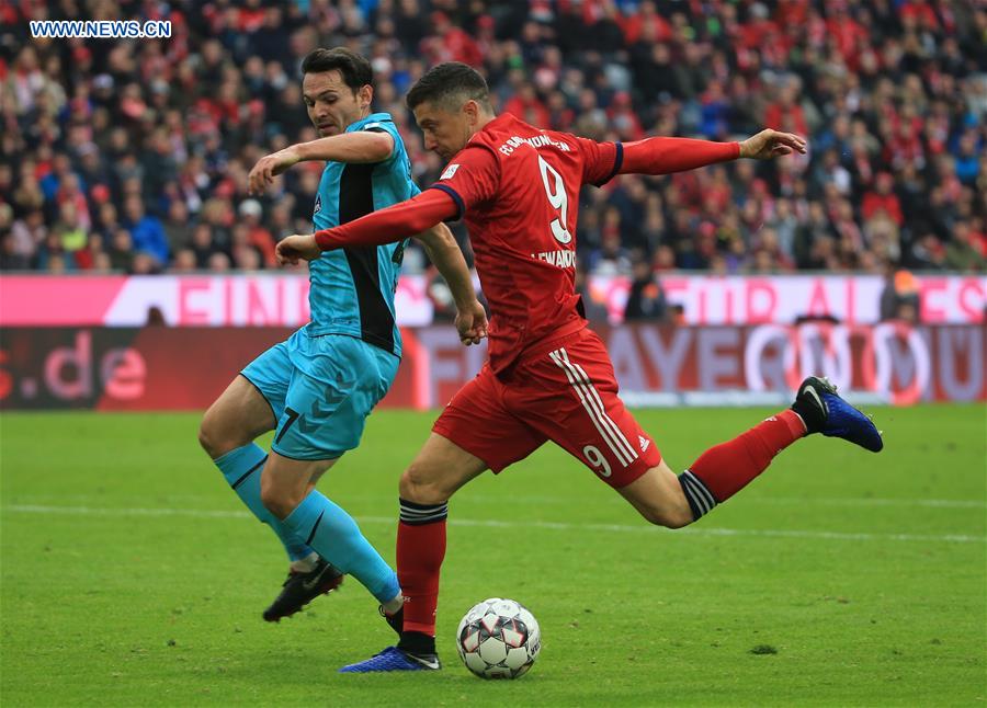 (SP)GERMANY-MUNICH-SOCCER-BUNDESLIGA-BAYERN MUNICH VS FREIBURG