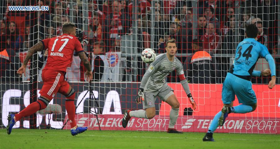 (SP)GERMANY-MUNICH-SOCCER-BUNDESLIGA-BAYERN MUNICH VS FREIBURG