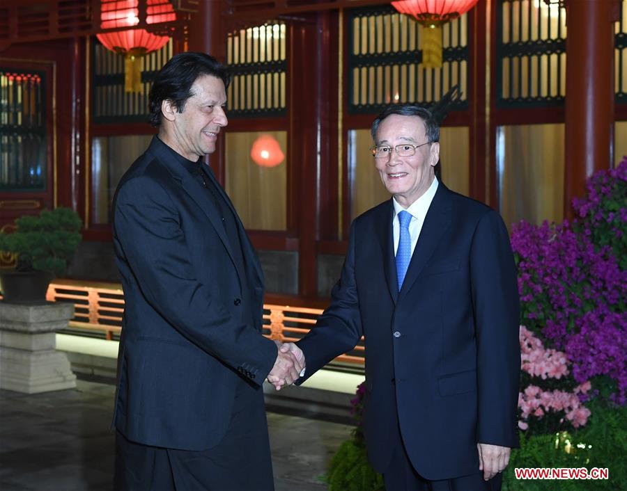 CHINA-BEIJING-WANG QISHAN-PAKISTANI PM-MEETING (CN)