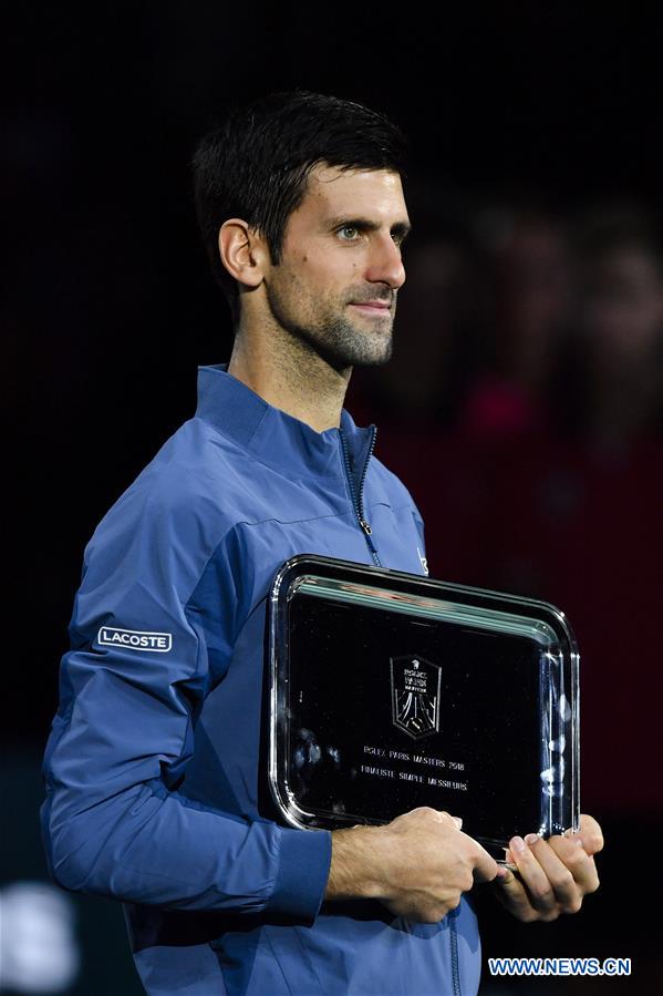 (SP)FRANCE-PARIS-TENNIS-ATP-PARIS MASTERS-SINGLES FINAL