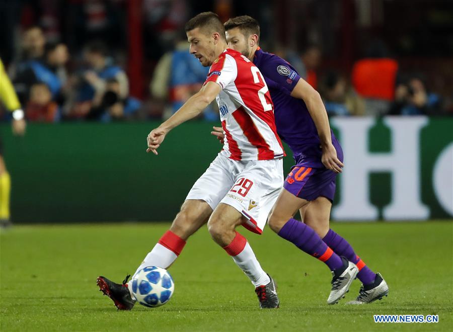 UEFA Champions League group C match: Crvena Zvezda beats Liverpool 2-0 -  Xinhua