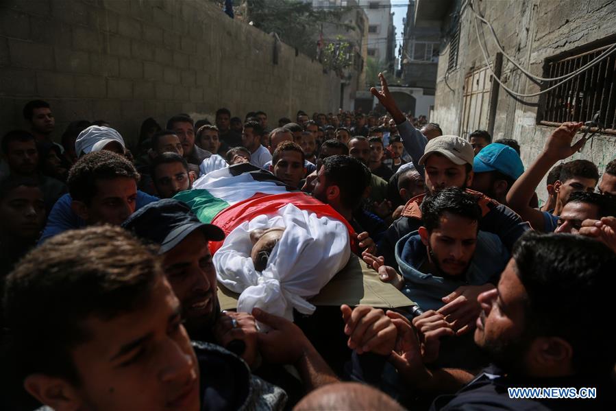 MIDEAST-GAZA-FUNERAL