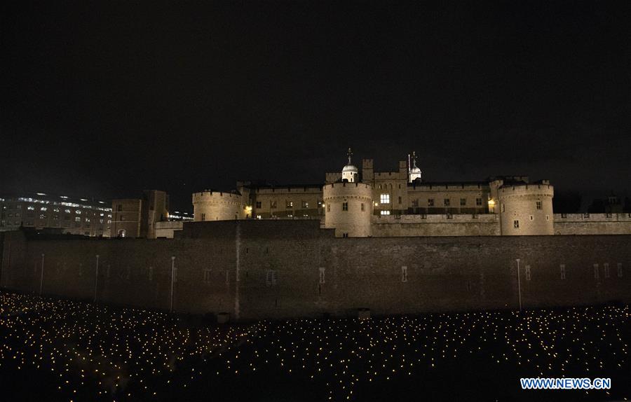 BRITAIN-LONDON-INSTALLATION-WWI-100TH ANNIVERSARY