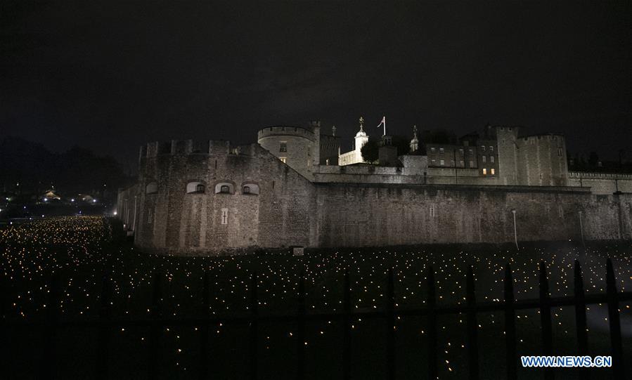 BRITAIN-LONDON-INSTALLATION-WWI-100TH ANNIVERSARY