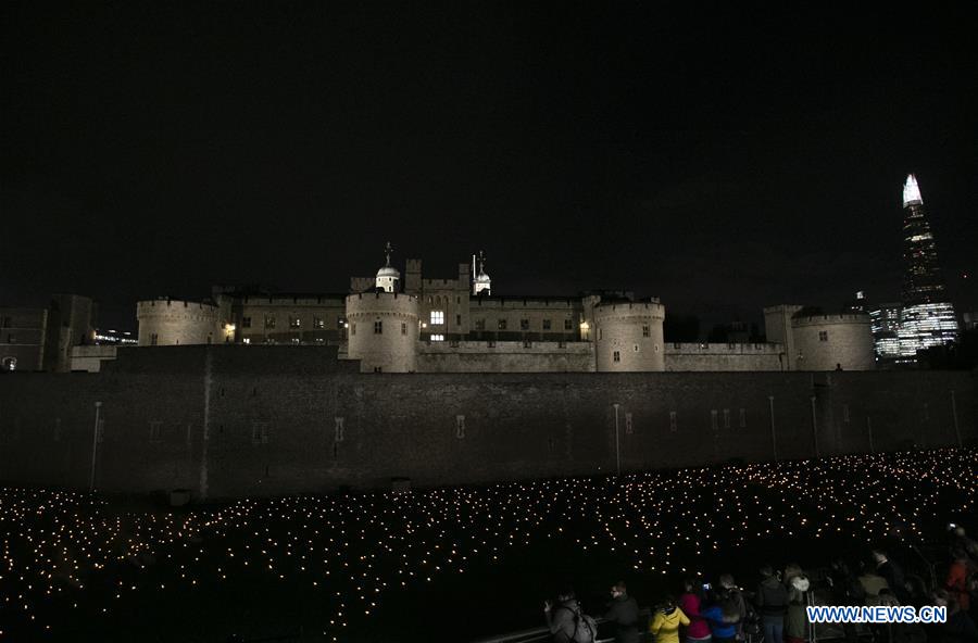 BRITAIN-LONDON-INSTALLATION-WWI-100TH ANNIVERSARY