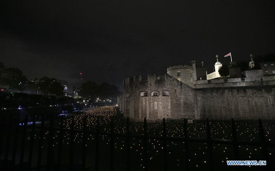 BRITAIN-LONDON-INSTALLATION-WWI-100TH ANNIVERSARY