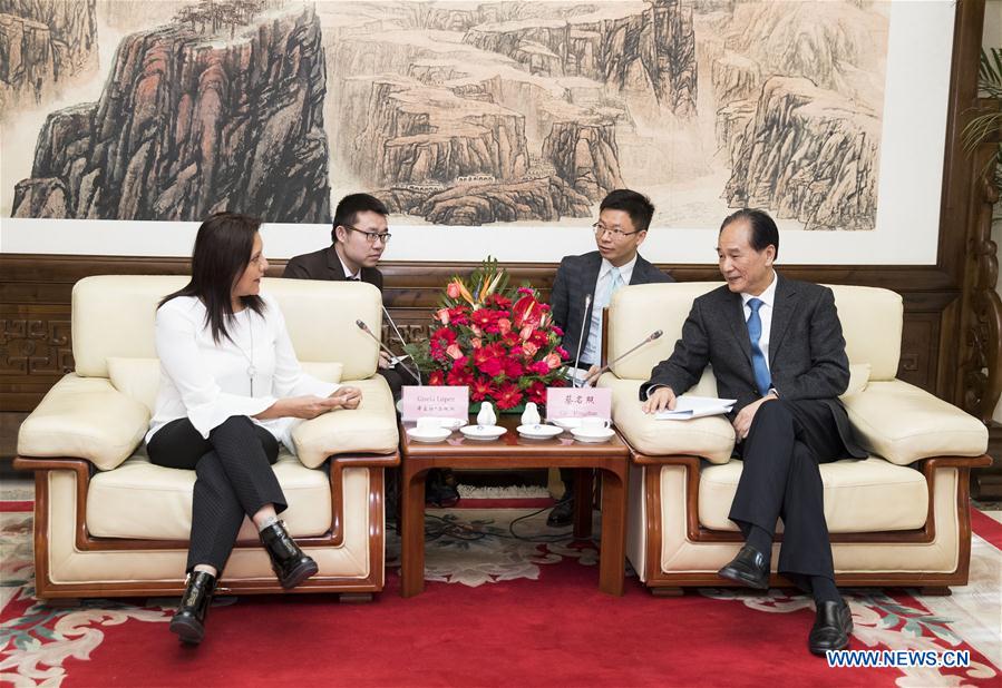 CHINA-BEIJING-CAI MINGZHAO-BOLIVIAN COMMUNICATIONS MINISTER-MEETING (CN)
