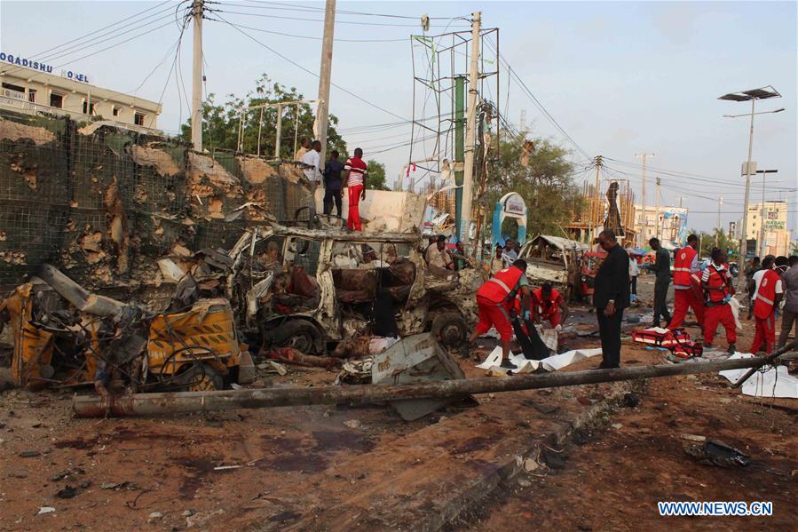 SOMALIA-MOGADISHU-TRIPLE BOMB BLASTS