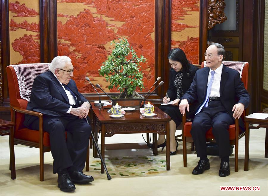 CHINA-BEIJING-WANG QISHAN-HENRY KISSINGER-MEETING(CN)