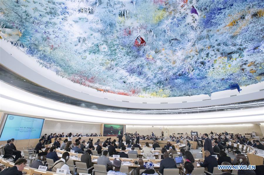 SWITZERLAND-GENEVA-UN-CHINA-HUMAN RIGHTS-UPR REPORT-ADOPTION