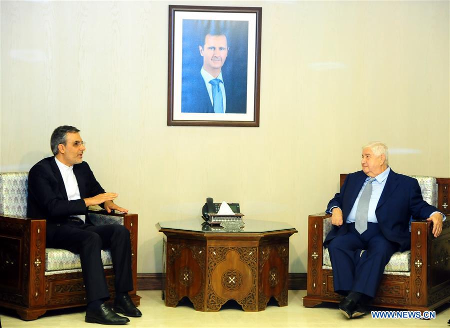 SYRIA-DAMASCUS-IRANIAN OFFICIAL-VISIT