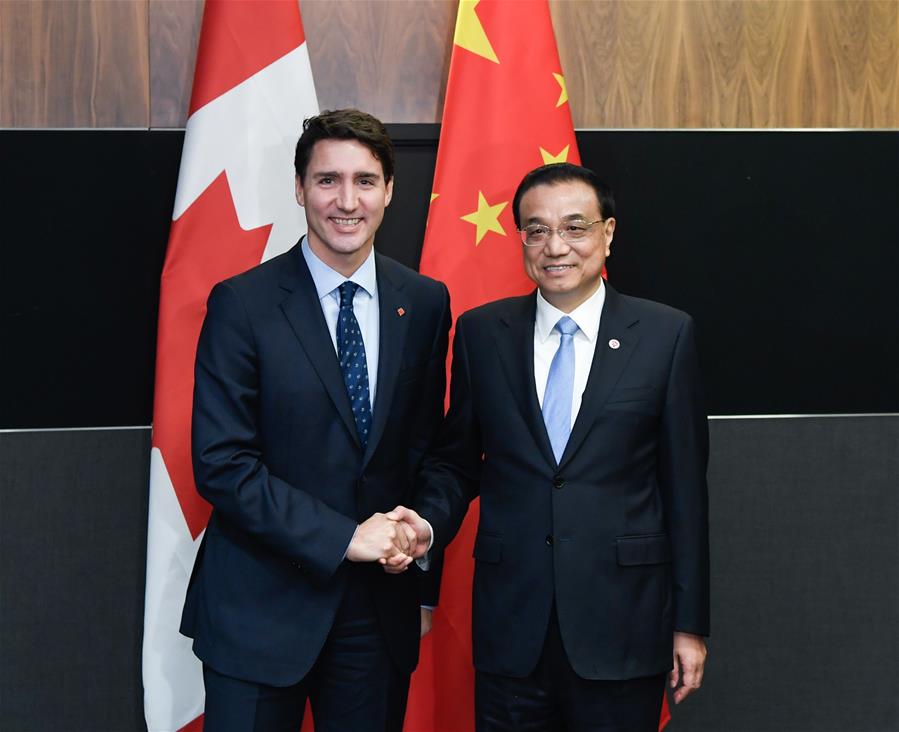 SINGAPORE-LI KEQIANG-JUSTIN TRUDEAU-DIALOGUE (CN)