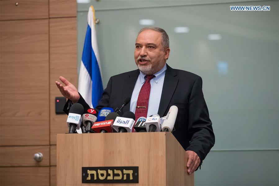MIDEAST-JERUSALEM-ISRAEL-DEFENSE MINISTER-RESIGNATION