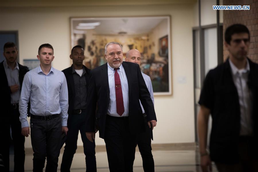 MIDEAST-JERUSALEM-ISRAEL-DEFENSE MINISTER-RESIGNATION