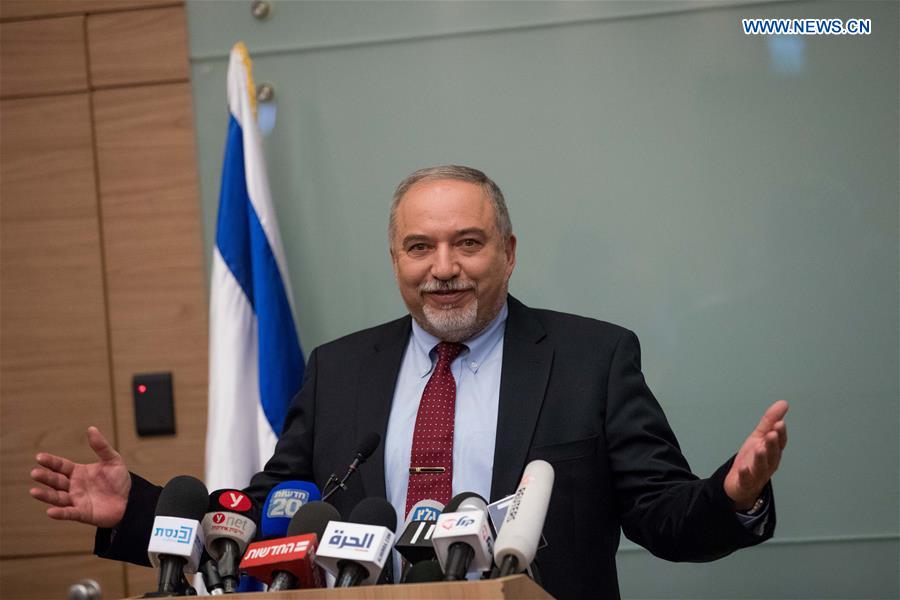 MIDEAST-JERUSALEM-ISRAEL-DEFENSE MINISTER-RESIGNATION