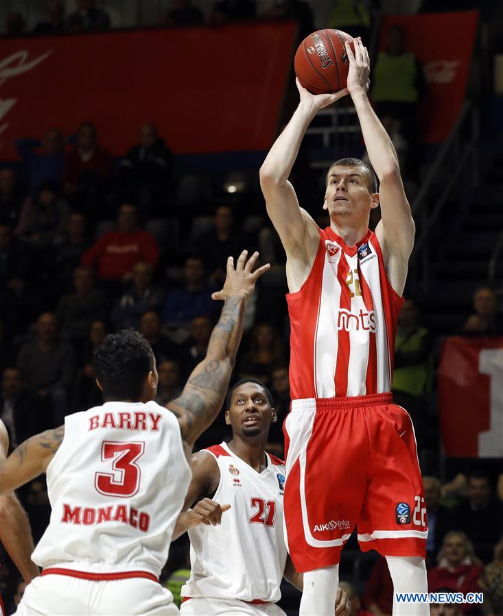(SP)SERBIA-BELGRADE-BASKETBALL-CRVENA ZVEZDA VS MONACO