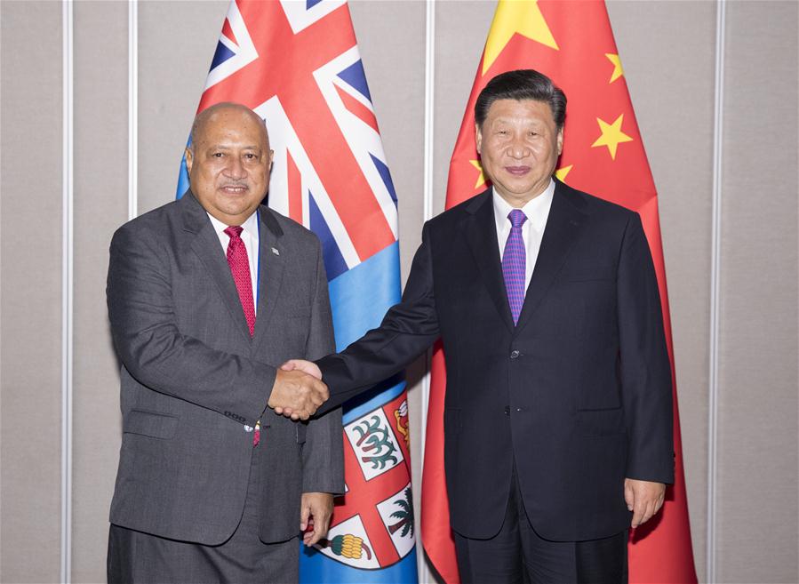 PAPUA NEW GUINEA-CHINA-XI JINPING-LEADERS OF PACIFIC ISLAND NATIONS-MEETING 
