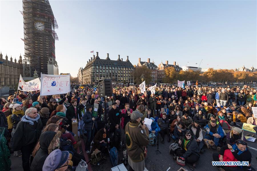 BRITAIN-LONDON-CLIMATE ACTIVISTS-PROTEST