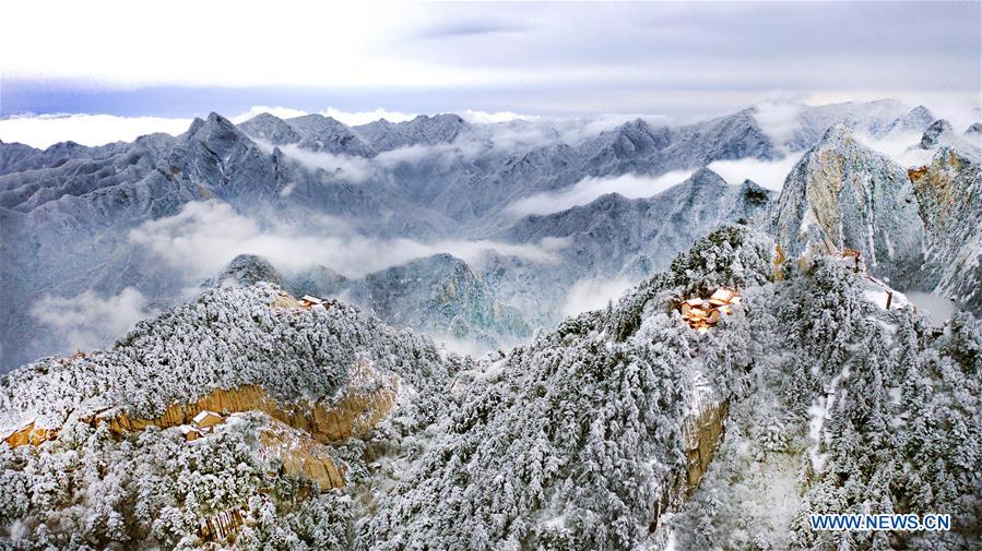 CHINA-SHAANXI-MOUNT HUASHAN-SNOW SCENERY (CN)