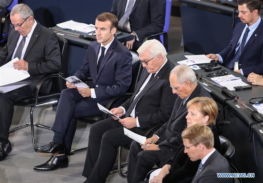 GERMANY-BERLIN-FRANCE-MACRON-VISIT