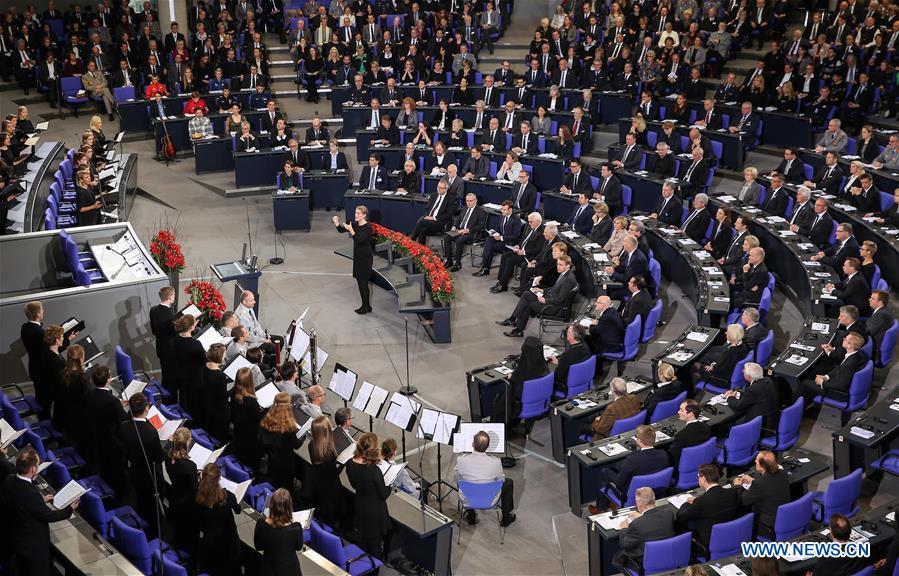 GERMANY-BERLIN-FRANCE-MACRON-VISIT