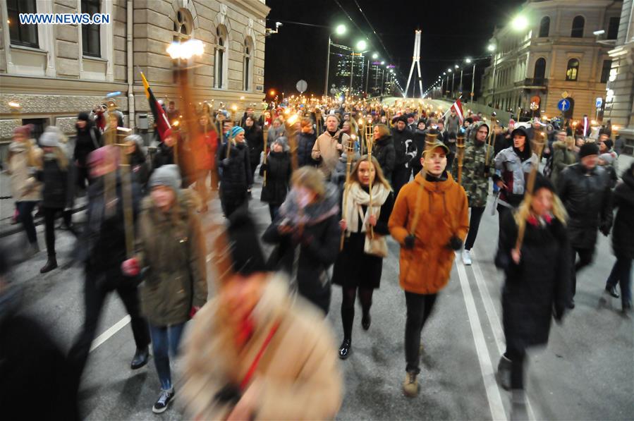 LATVIA-RIGA-INDEPENDENCE-100TH ANNIVERSARY-CELEBRATION