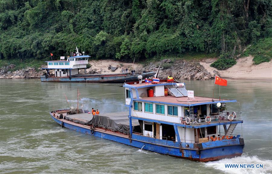 CHINA-LAOS-MYANMAR-THAILAND-MEKONG RIVER-JOINT PATROL