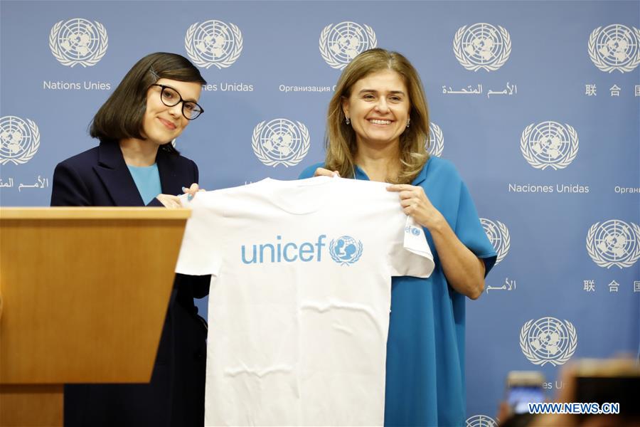 UN-UNICEF-GOODWILL AMBASSADOR-MILLIE BOBBY BROWN-PRESS CONFERENCE