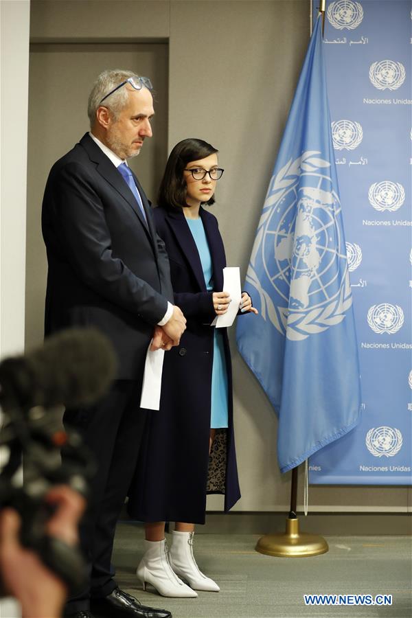 UN-UNICEF-GOODWILL AMBASSADOR-MILLIE BOBBY BROWN-PRESS CONFERENCE