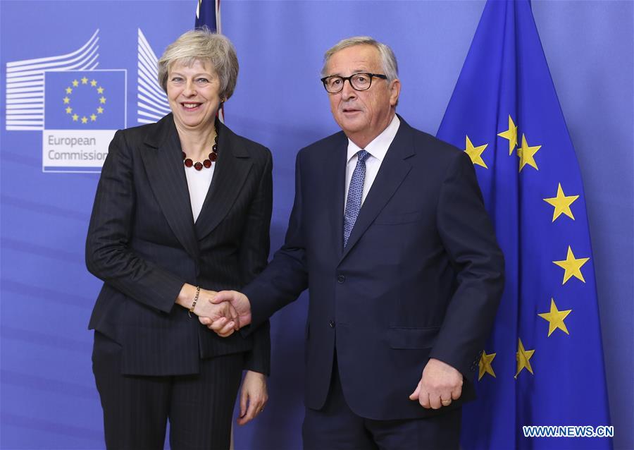 BELGIUM-BRUSSELS-EUROPEAN COMMISSION-PRESIDENT-UK-PM-MEETING