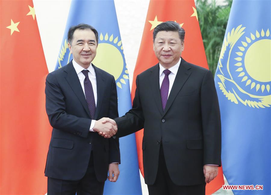 CHINA-BEIJING-XI JINPING-KAZAKH PM-MEETING (CN)