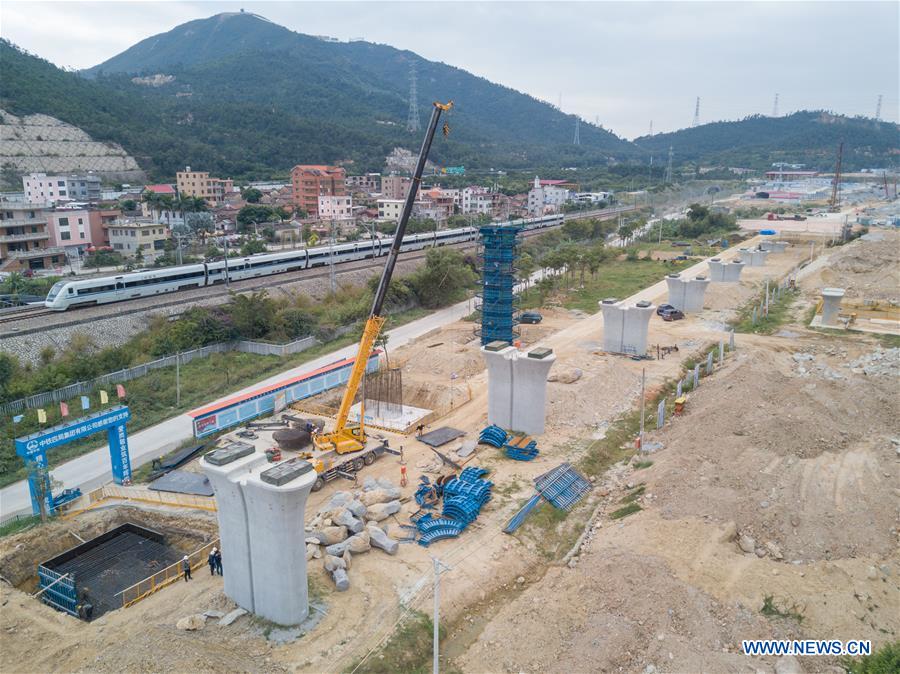 CHINA-FUJIAN-XIAMEN-NEW HIGHSPEED RAILWAY-CONSTRUCTION (CN)